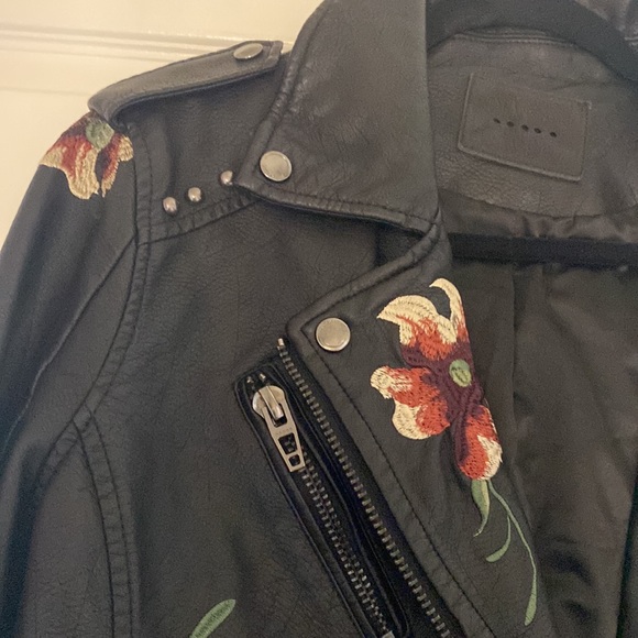 BlankNYC Embroidered Faux Leather Jacket - Picture 12 of 15